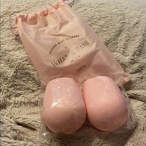 2 Pink ODEME Silicone Wine Glasses